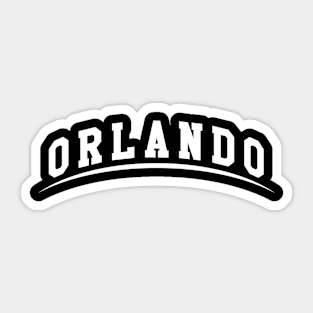 Orlando || Sports || White V Sticker